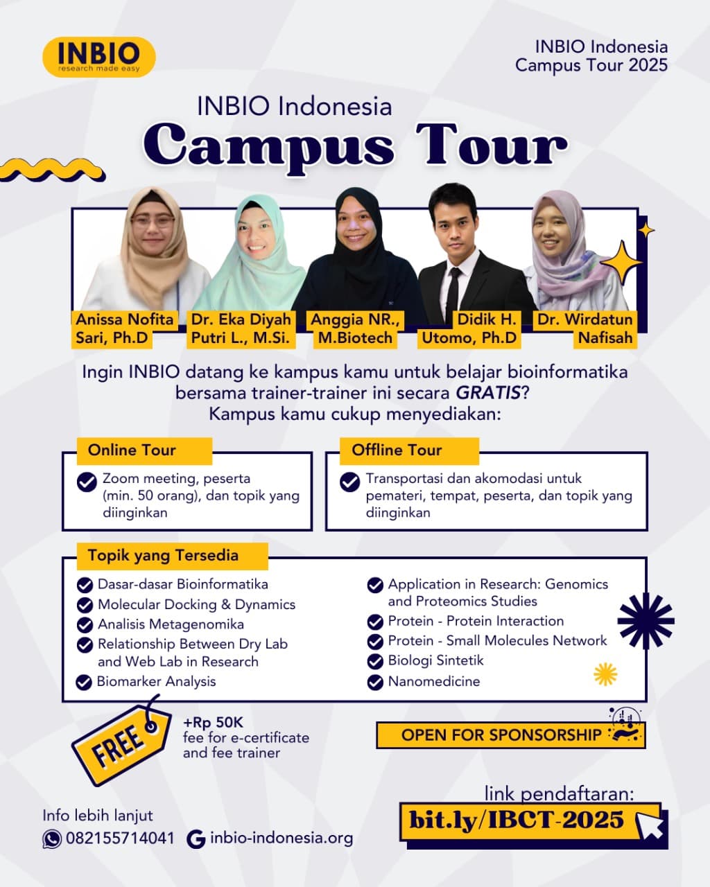 Campus Tour INBIO 2026